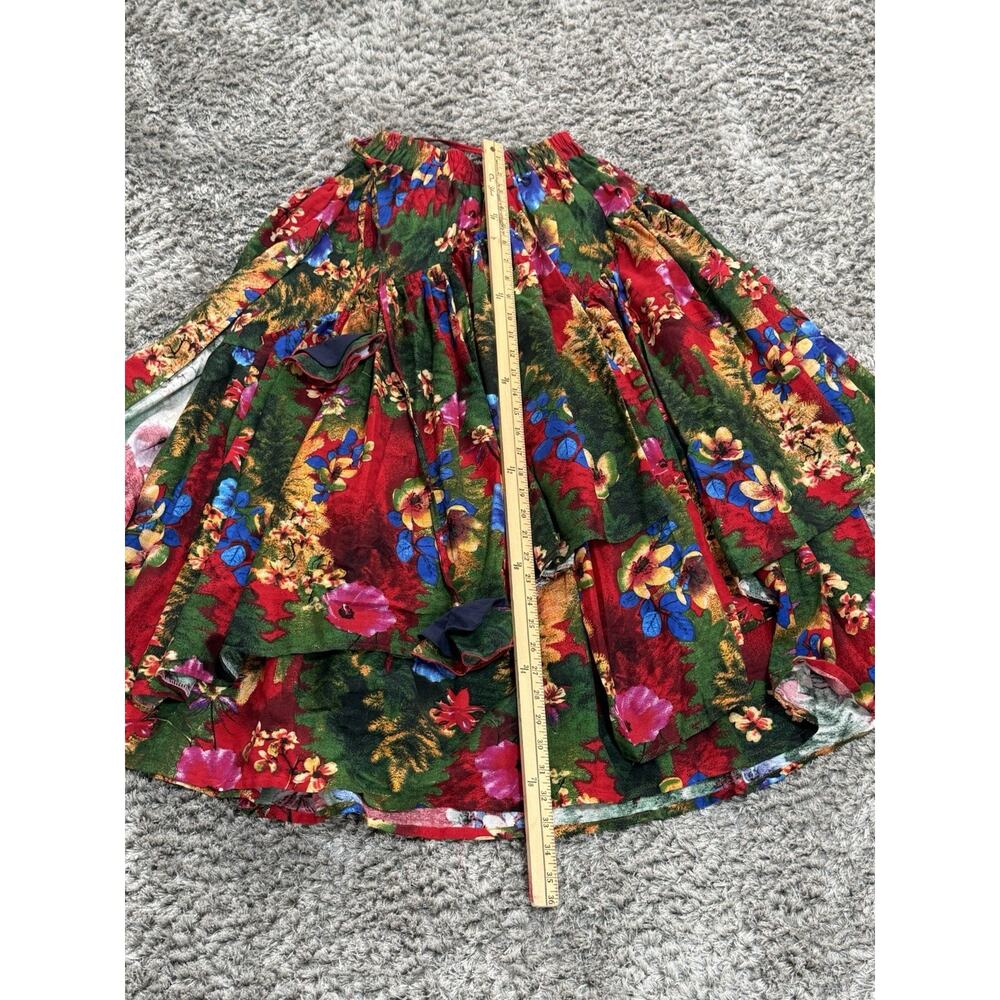Vintage Women’s Maxi Skirt Floral Boho Layered Festival Whimsigoth Size XS NWT - Picture 12 of 12